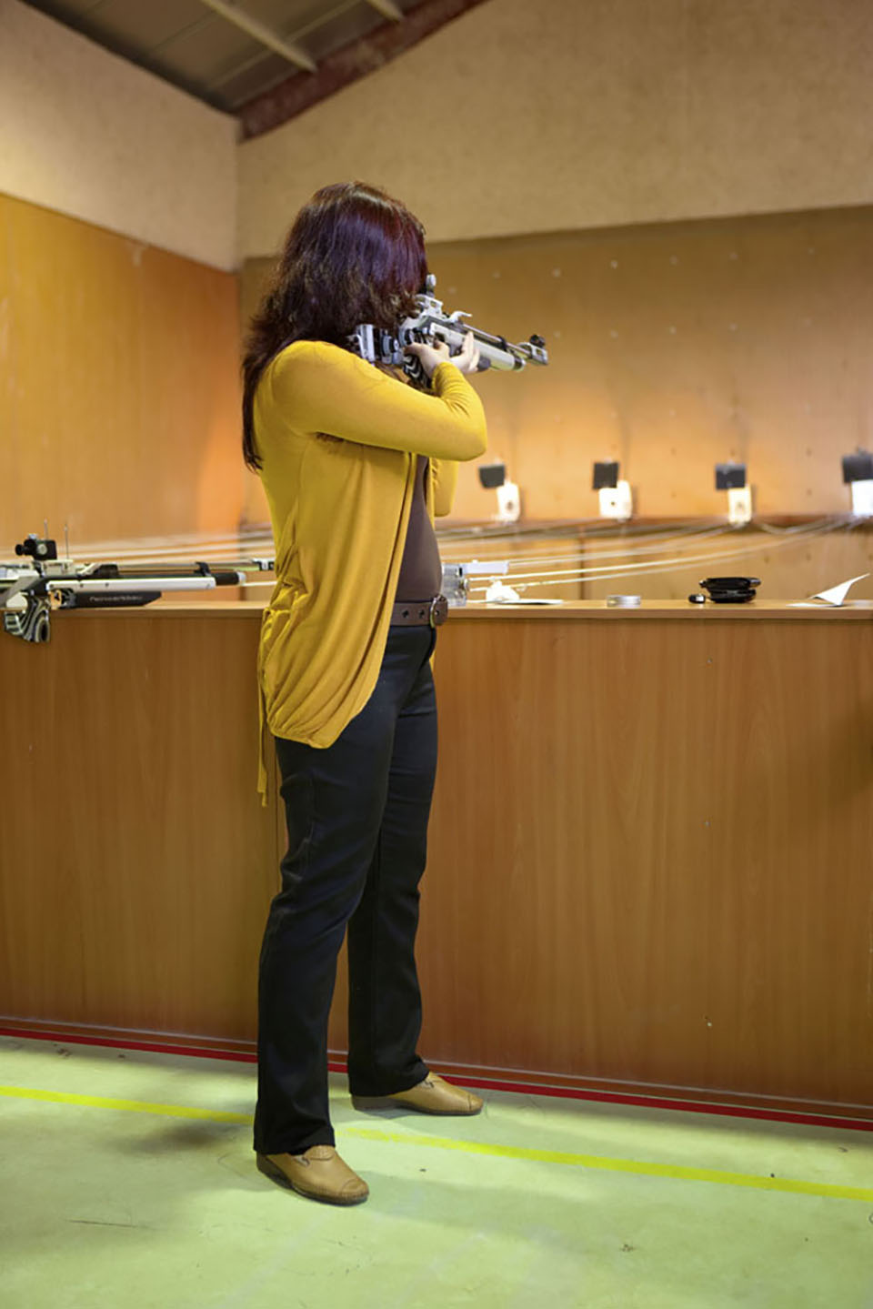 A woman at a shooting gallery in Sulaimani