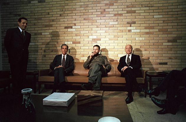 Fidel Castro visited by two U.S. Senators, Jacob Javits and Claiborne Pell in Havana Sept. 29, 1974.