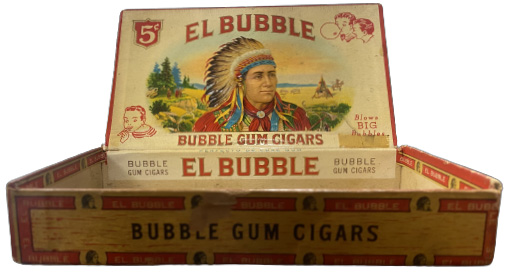 Box of El Bubble candy cigars
