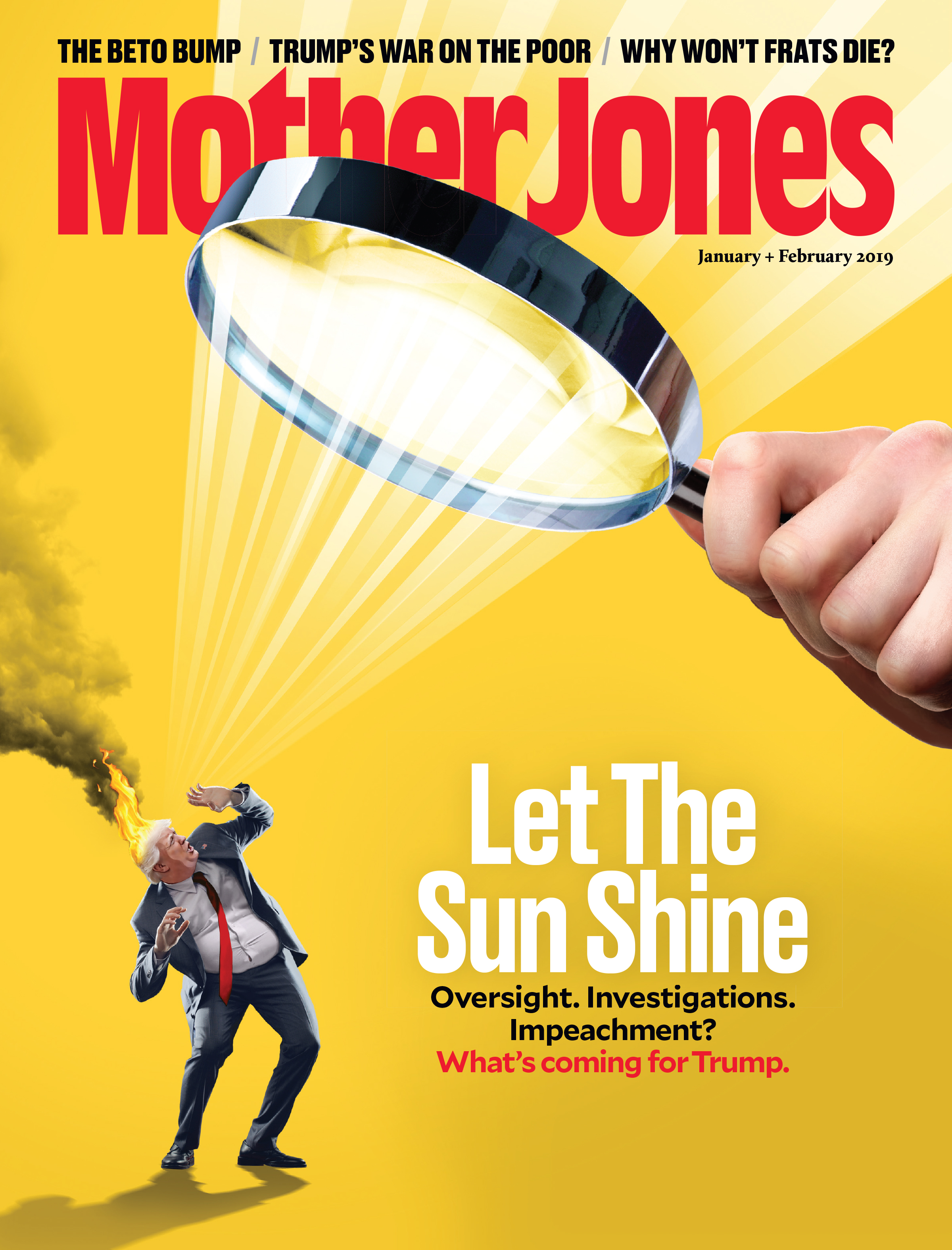 Mother Jones Magazine Cover : January + February 2019