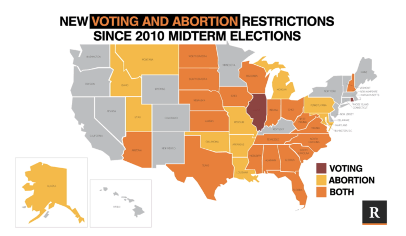 Abortion and voting restrictions
