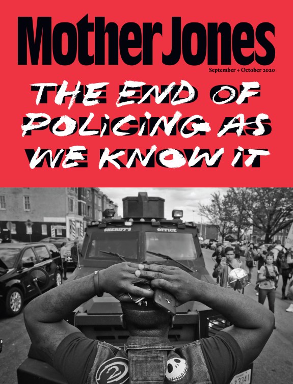 Mother Jones Magazine Cover : September + October 2020