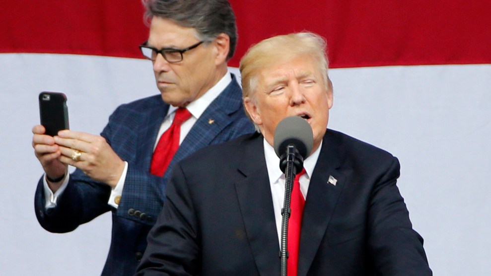 Rick Perry and Donald Trump