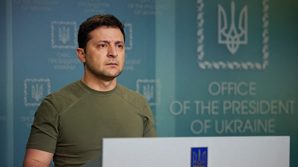 From TV Star to Wartime Leader, Ukrainian President Zelenskyy Uses  Remarkable Videos to Rally His Country – Mother Jones