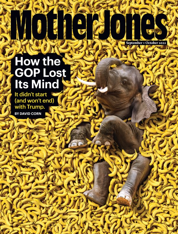 Mother Jones Magazine Cover : September + October 2022