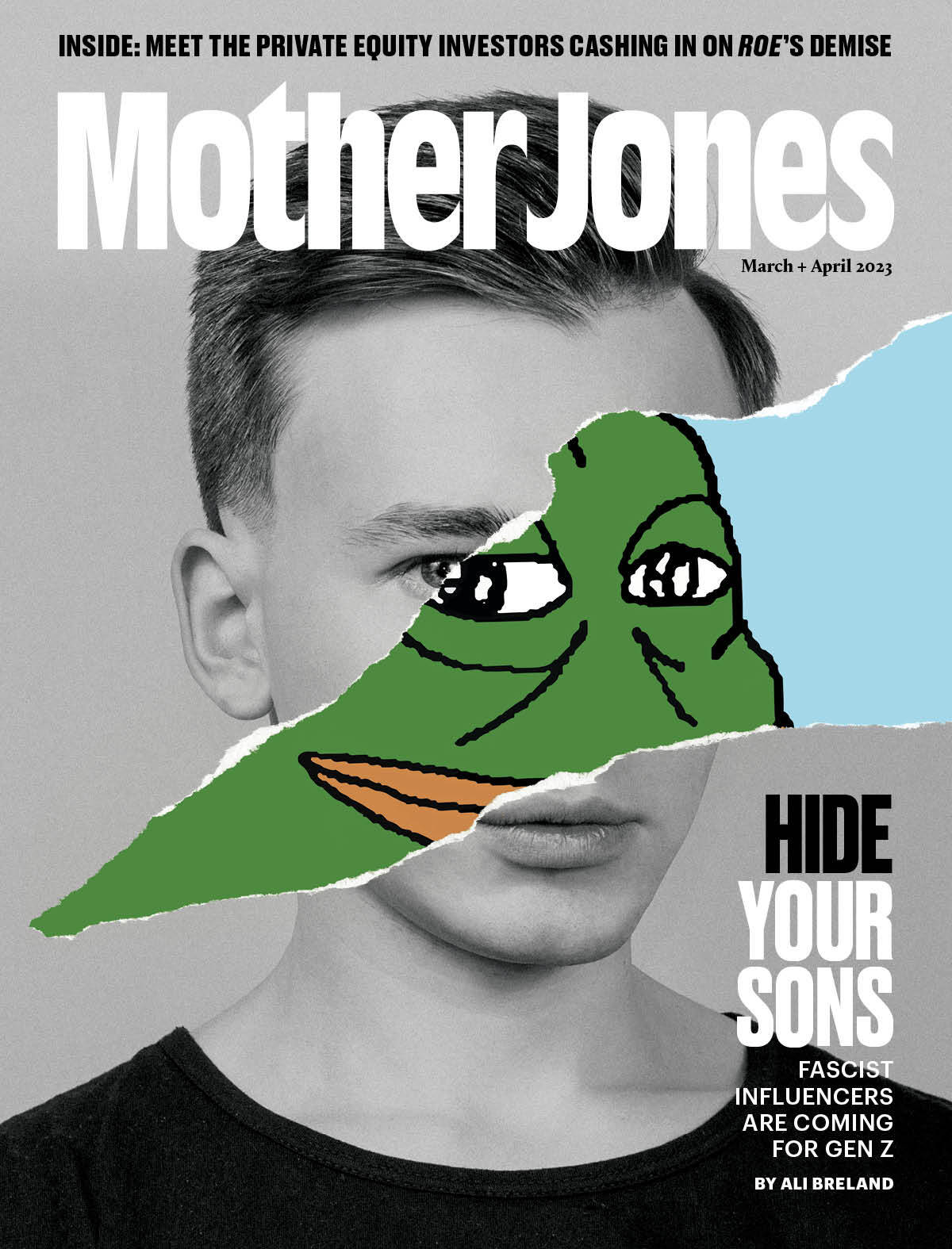 Mother Jones Magazine Cover : March + April 2023