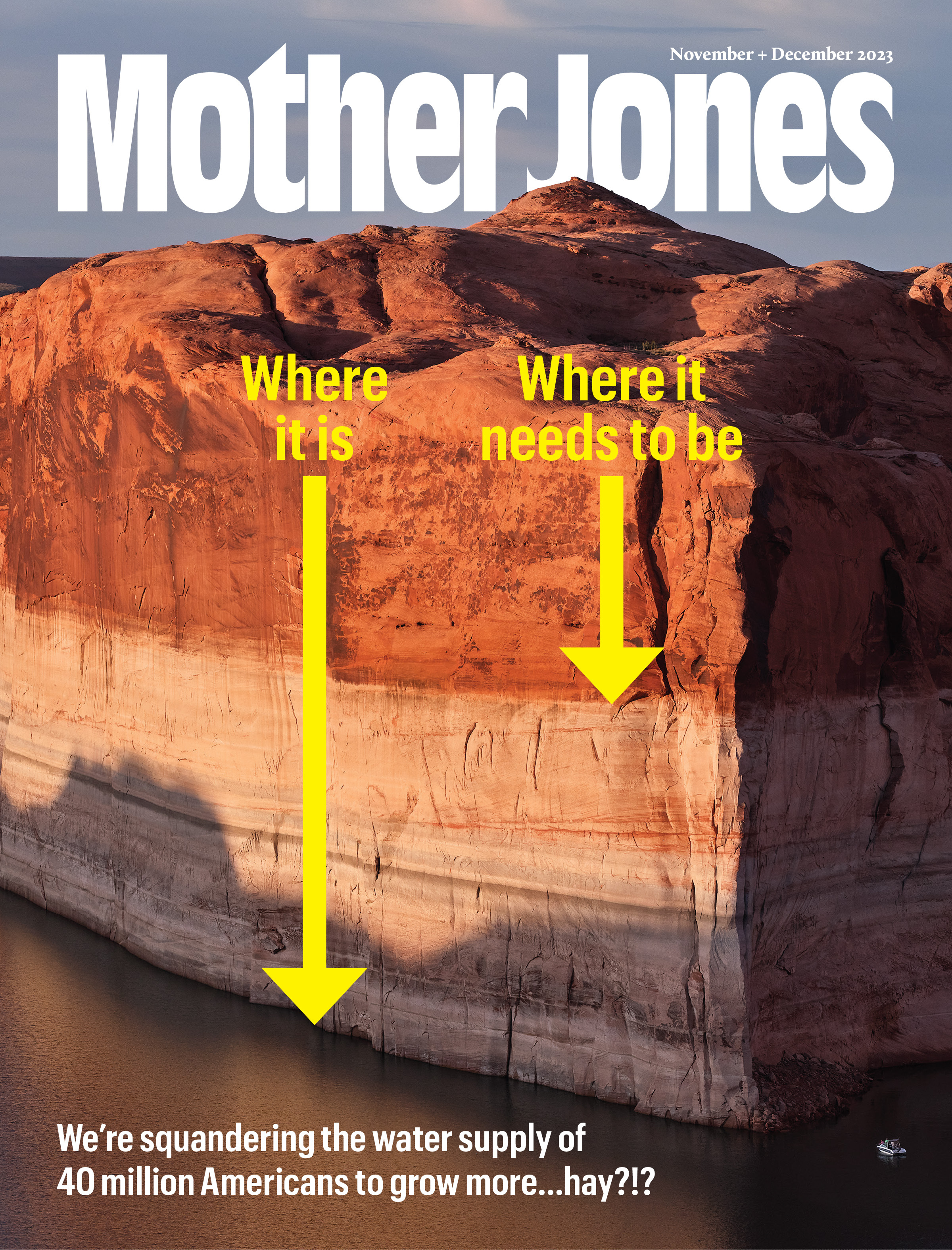 Mother Jones Magazine Cover : November + December 2023