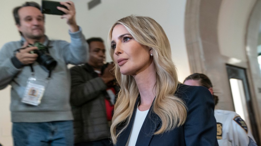 Ivanka Trump, clad in a dark blazer and white blouse, shows up to testify at her father's civil fraud trial in New York City on November 8.