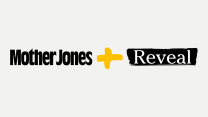 The logos for Mother Jones and Reveal joined by a plus sign.