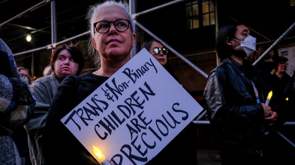 New Yorkers hold vigil for non-binary student, Nex Benedict at Stonewall Inn on February 26th 2024
