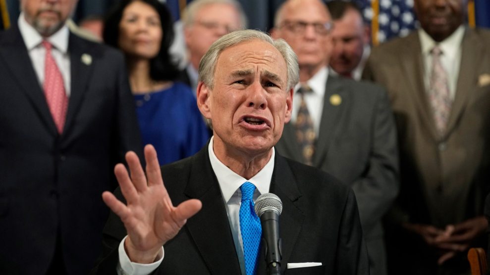 Greg Abbott Accuses Biden of Using Migrants as “Political Pawns”