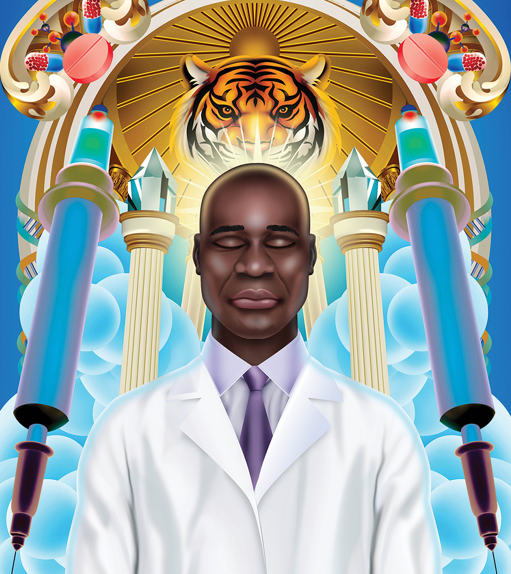 An illustration of Florida Surgeon General Joseph Ladapo