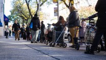 The Community Kitchen run by Food Bank for NYC serves New Yorkers during the government shutdown. The Trump administration is threatening to withhold SNAP benefits unless democratic leaders hand over personal data of food stamp recipients.