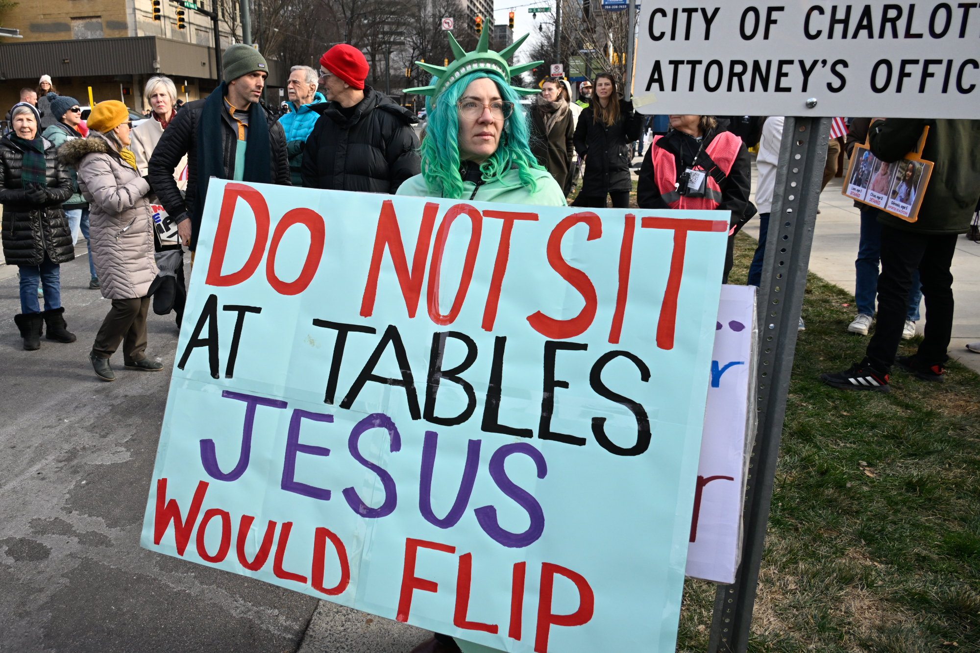  ICE Out! Stand with MinnesotaNo Work, no school, no shopping, From Queen City to Twin CitiesCharles R Jonas Federal Building in Charlotte NC, United States on January 30, 2026