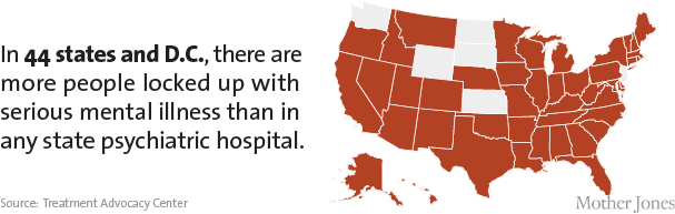 Map: more mentally ill in prisons