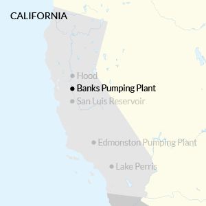 Banks Pumping Plant map
