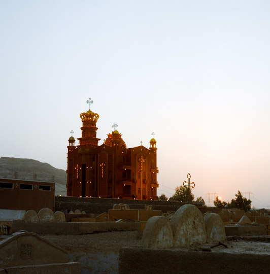 St. George Church by the Coptic cemetery near the Red Monastery in Sohag.