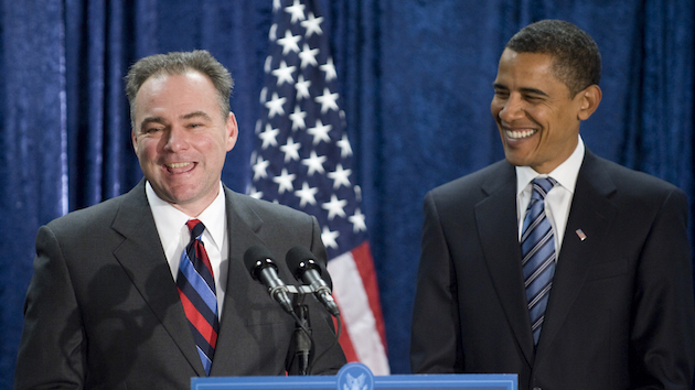 Tim Kaine and Barack Obama