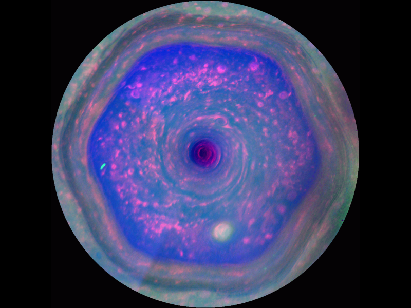 Saturn's hexagon.