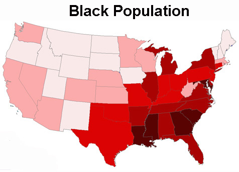 percent blacks in america