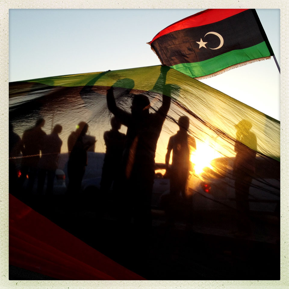 Libyans rejoice with song and dance along the boardwalk of Benghazi after voting for the first time in more than 40 years.