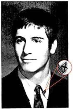 A high school yearbook photo shows Allen wearing a Confederate flag pin.: Palos Verdes High/South Dakota Politics