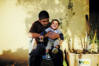 Ivan Rodriguez, 29, with his son, Ivan, who was born with a cleft palate