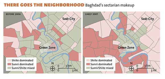 There Goes the Neighborhood: Baghdad's sectarian makeup.